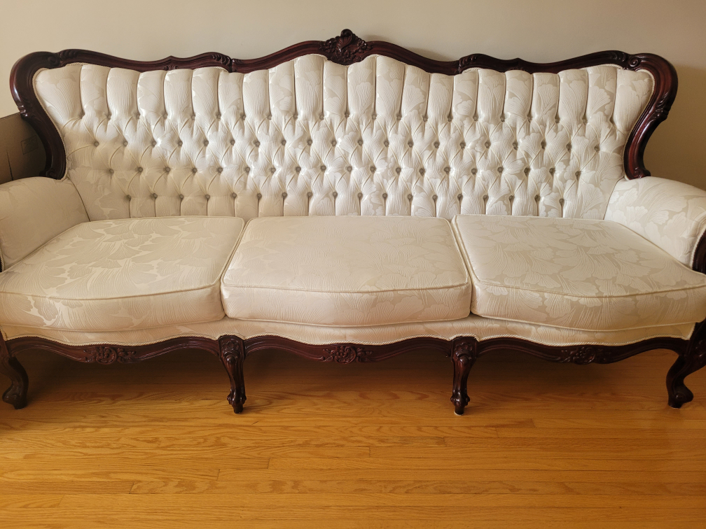Vintage White Sofa