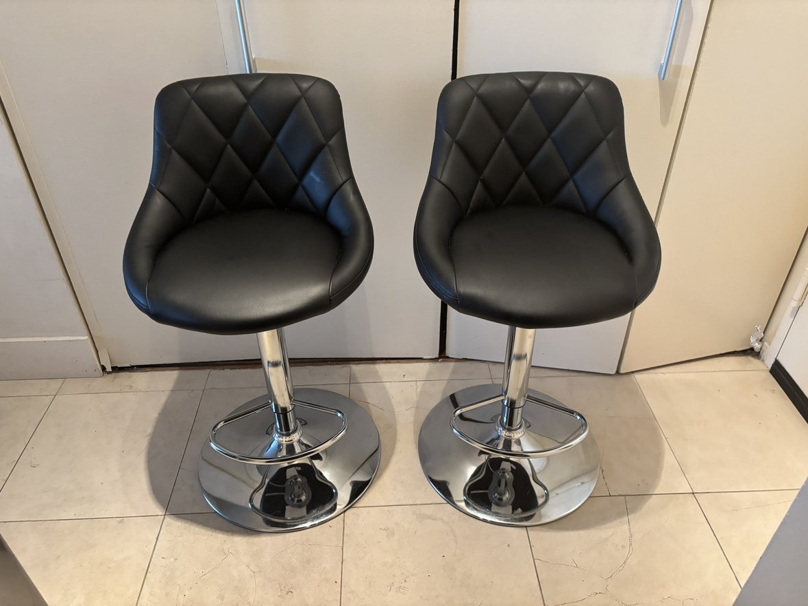 Black Bar Stools (Set of 2) - photo 3