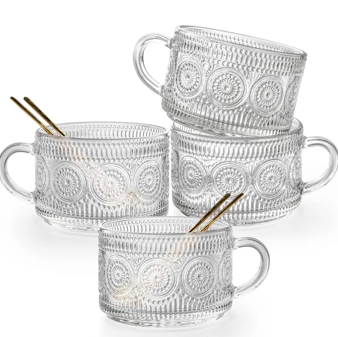 Set of 4 Glass Mugs thumbnail