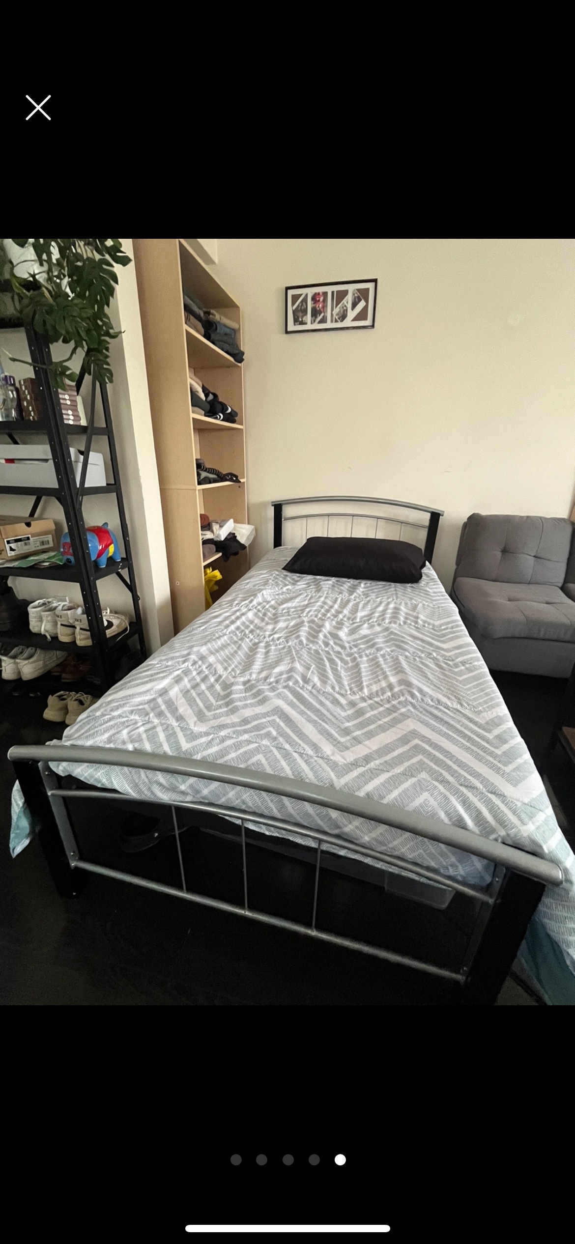Metal twin  Bed Frame - photo 5