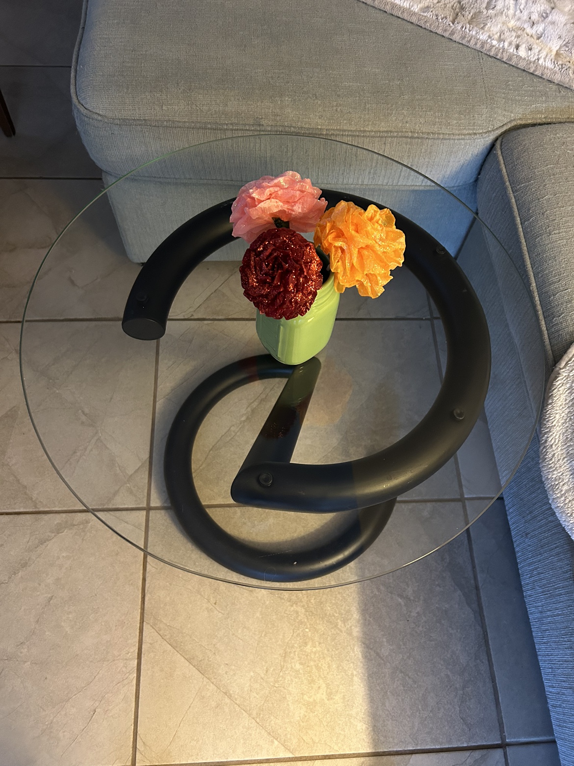 🧡Glass Top Center or Side Table - photo 3