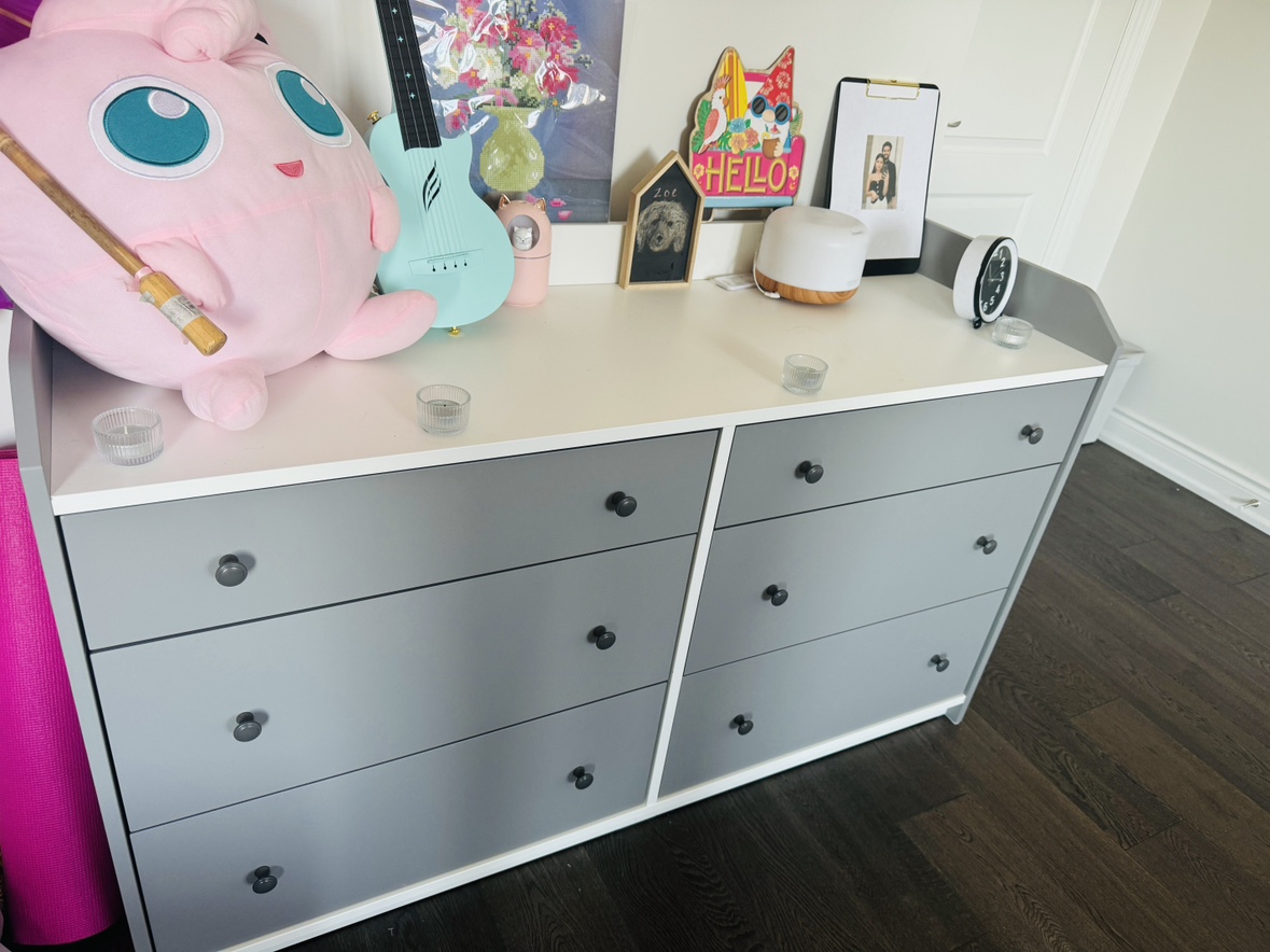 Grey 6-Drawer Dresser