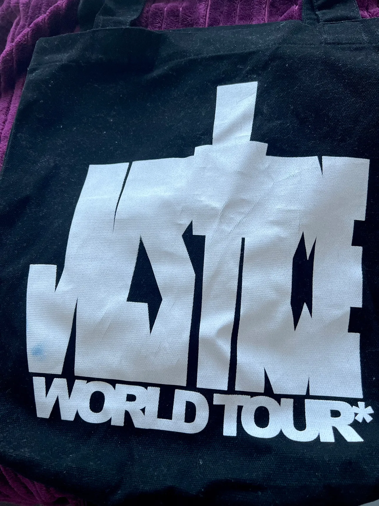 Justice World Tour Tote Bag - Justin Bieber justice tour merch image indicator(3)