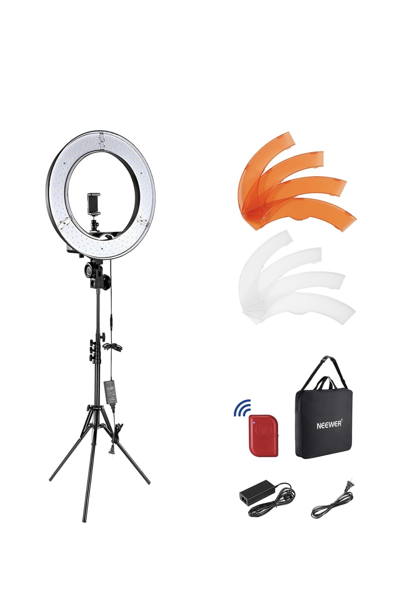 NEEWER Ring Light 18inch Kit: 55W 5600K Professional LED