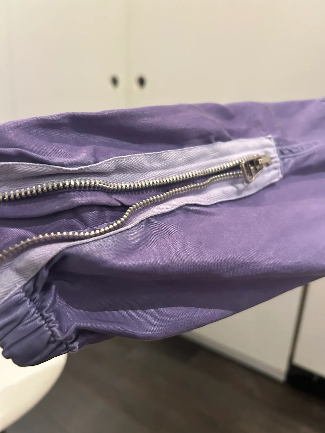 Freecity purple satin parachute pants. New with tags image indicator(9)