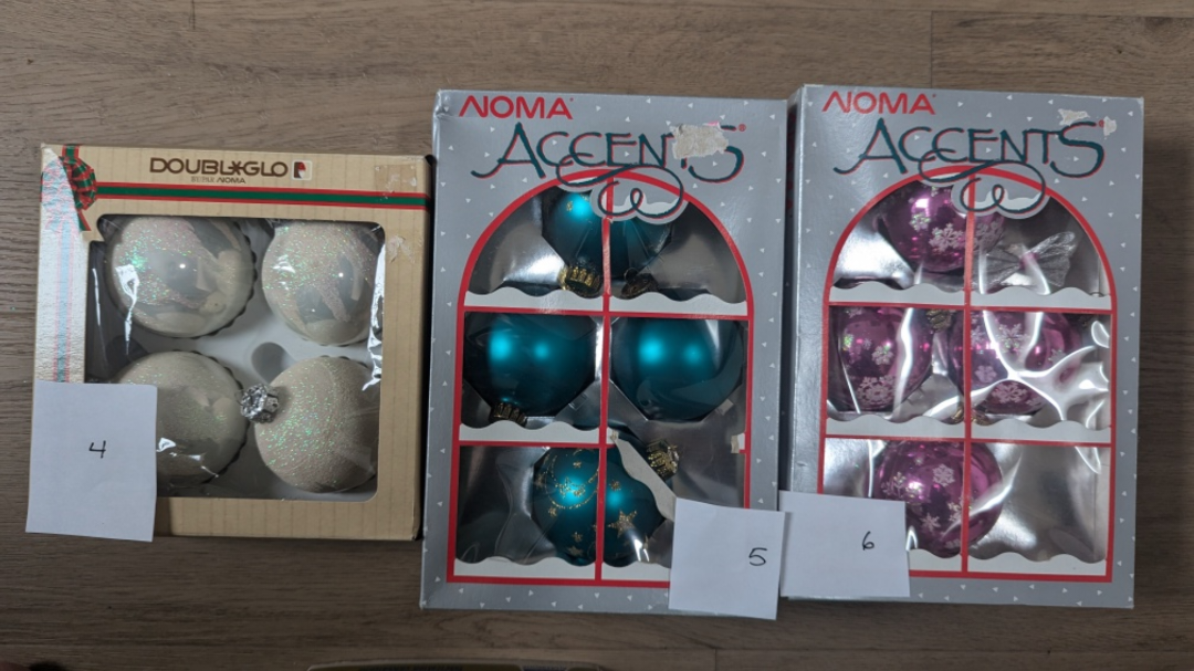 Vintage Boxed Christmas Ornament Sets $5 Each - photo 3