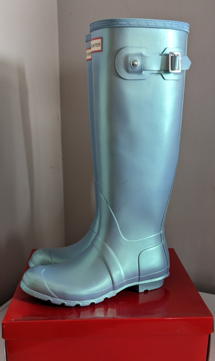 Hunter Nebula Boots - Baby Blue Size 8 - photo 3
