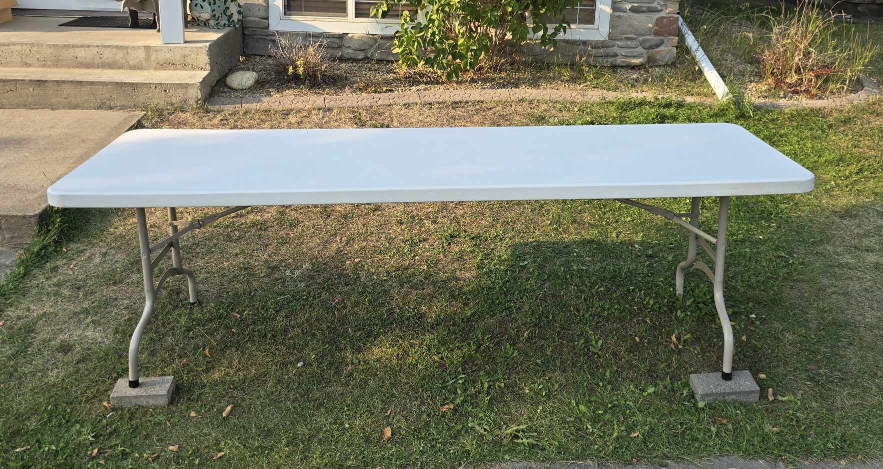Plastic Table 8' - Great for Parties, Weddings & Events