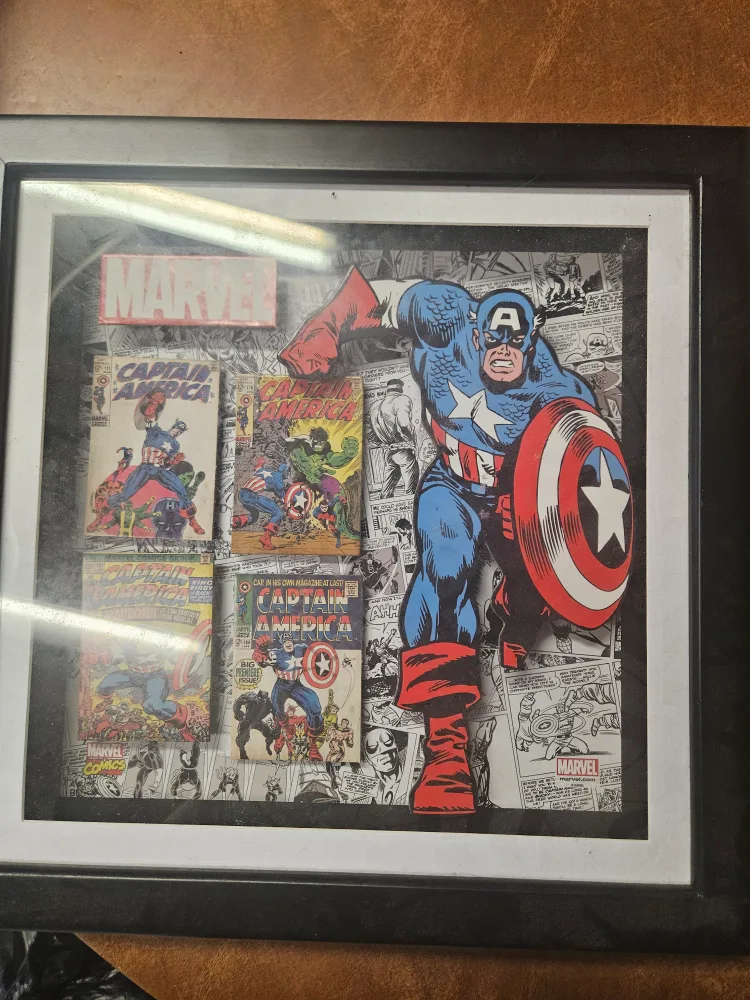 Captain America 3d shadow box thumbnail