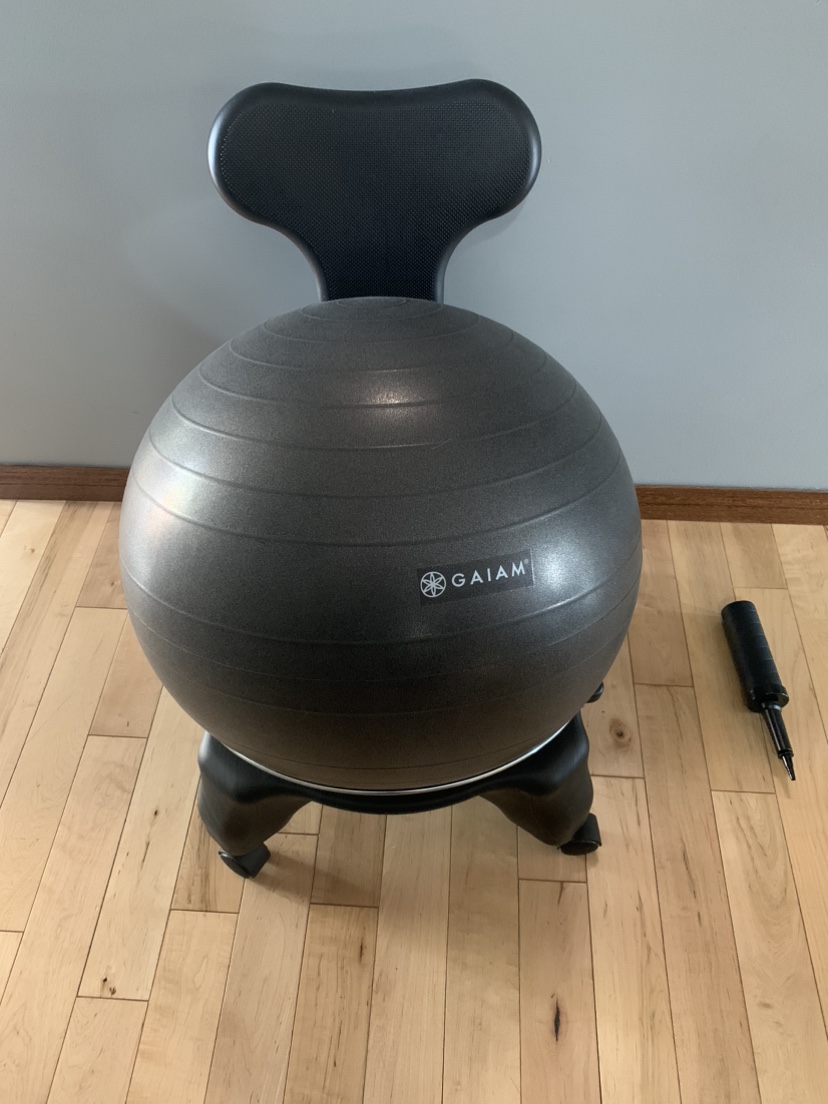 Gaiam swivel stability ball desk chair