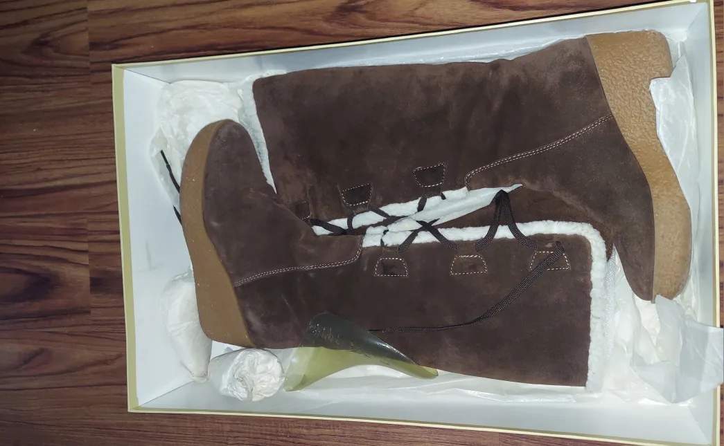 Michael Kors Brown Suede Boots image indicator(2)