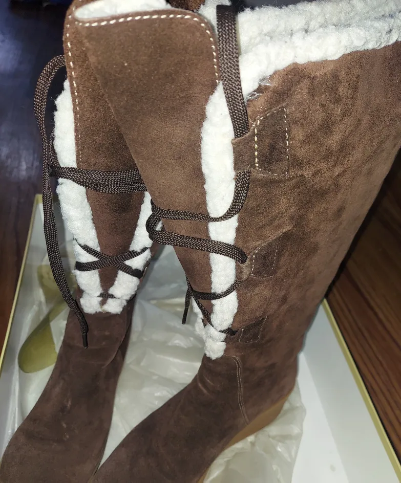 Michael Kors Brown Suede Boots image indicator(6)