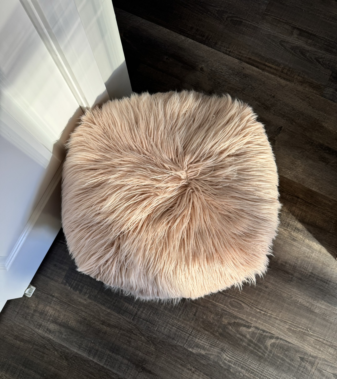 Faux Fur Ottoman - photo 2