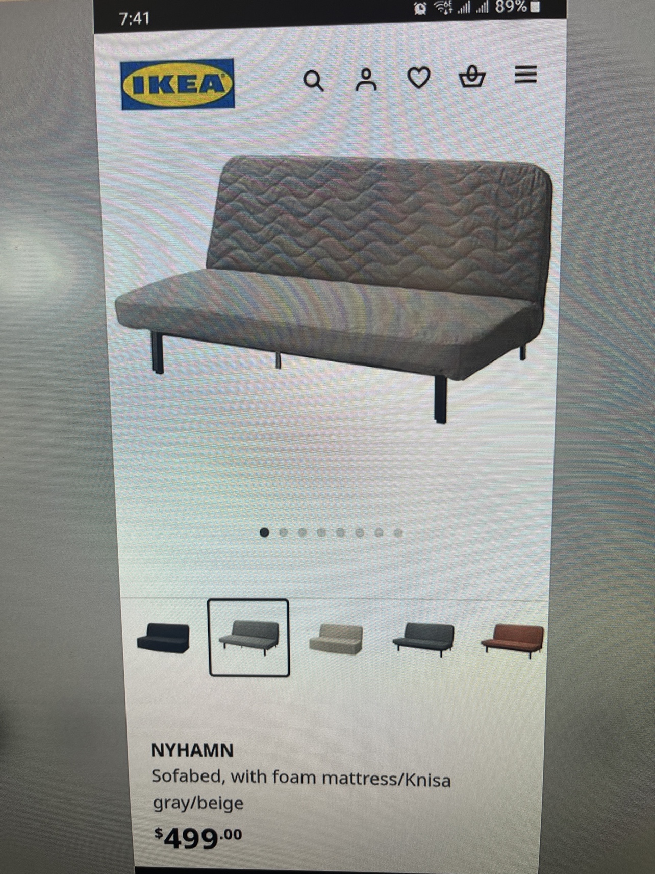 IKEA NYHAMN Sofa Bed - photo 2