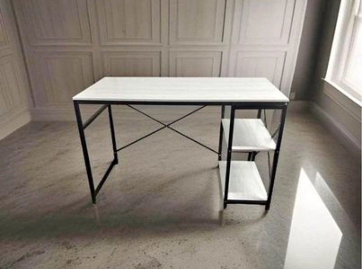 White Desk with Shelf