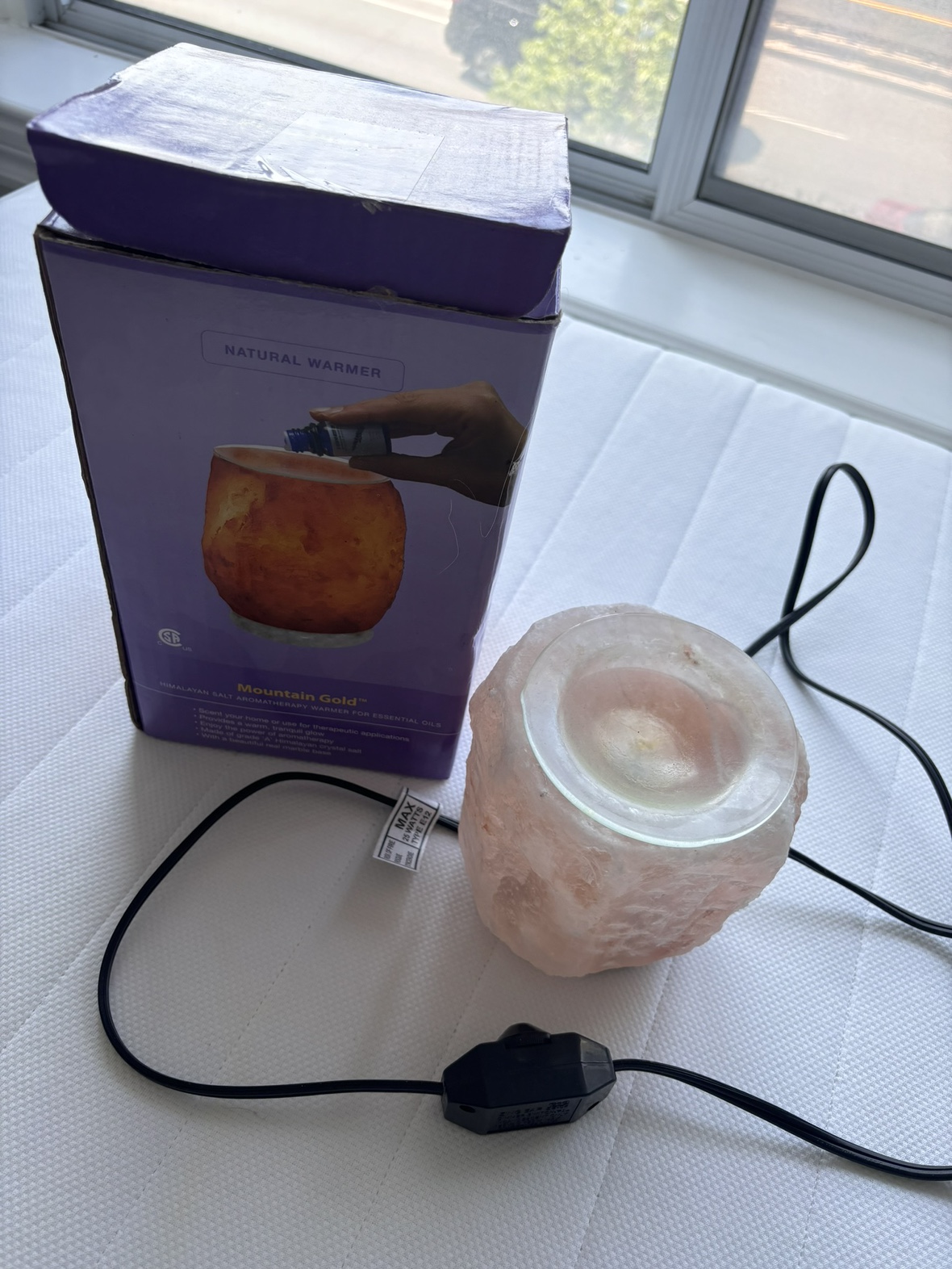 Himalayan Salt Lamp with Essential Oil Diffuser - photo 3