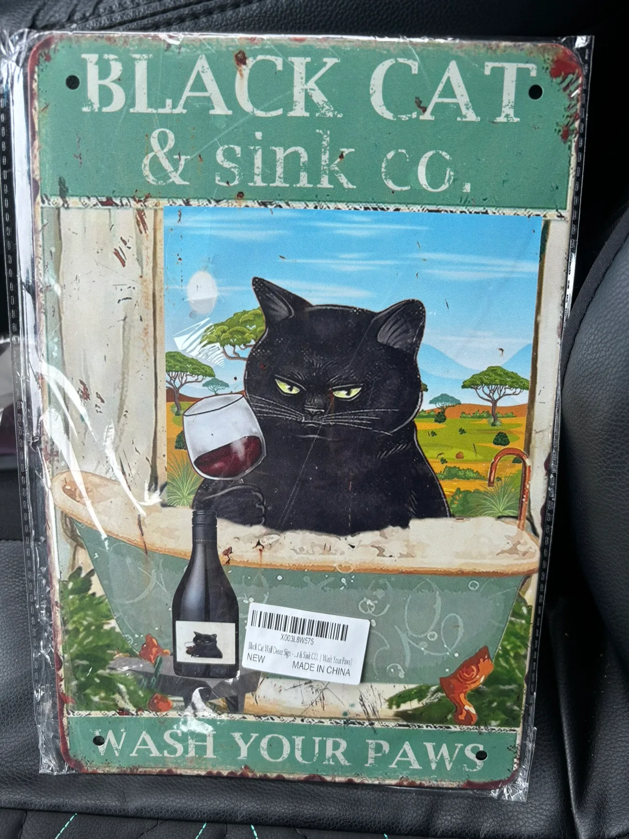 Black Cat & Sink Co. Wall Decor Sign thumbnail
