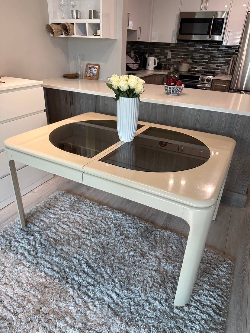 Glass Top Dining Table
