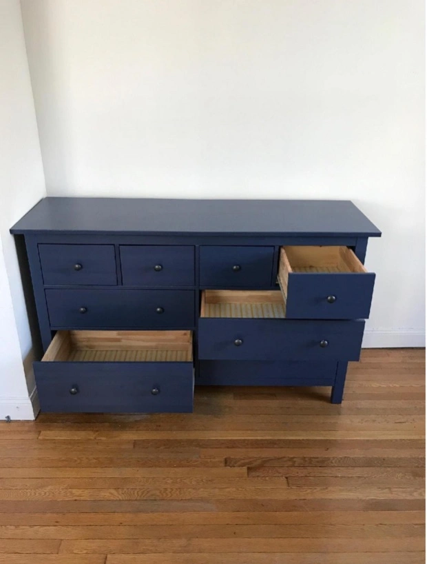 Blue Ikea Hemnes Dresser with Eight Drawers | Karrot Blue Ikea Hemnes Dresser with Eight Drawers | Karrot