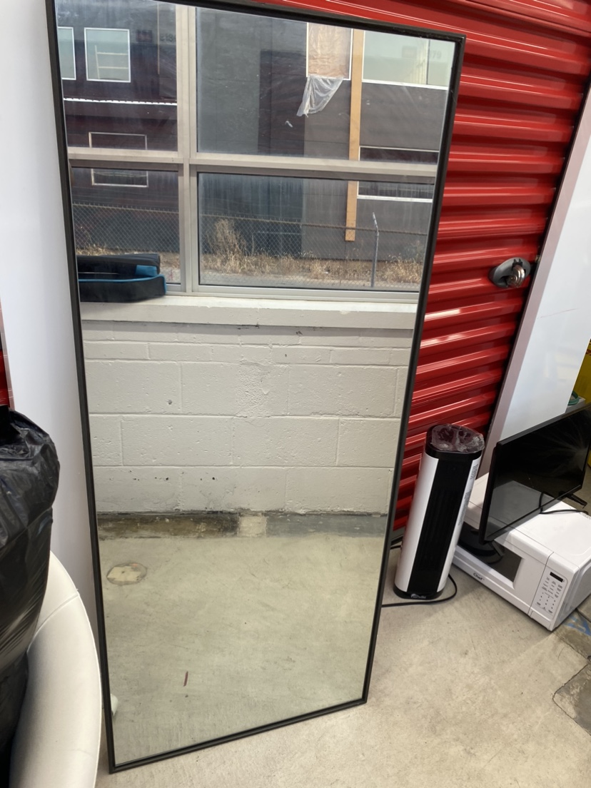 Full Length Black Framed Mirror - photo 4