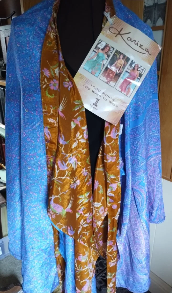 Kariza Silk wrap-around skirt image indicator(3)