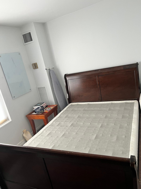 queen  Size Sleigh Bed Frame with box and two drawers