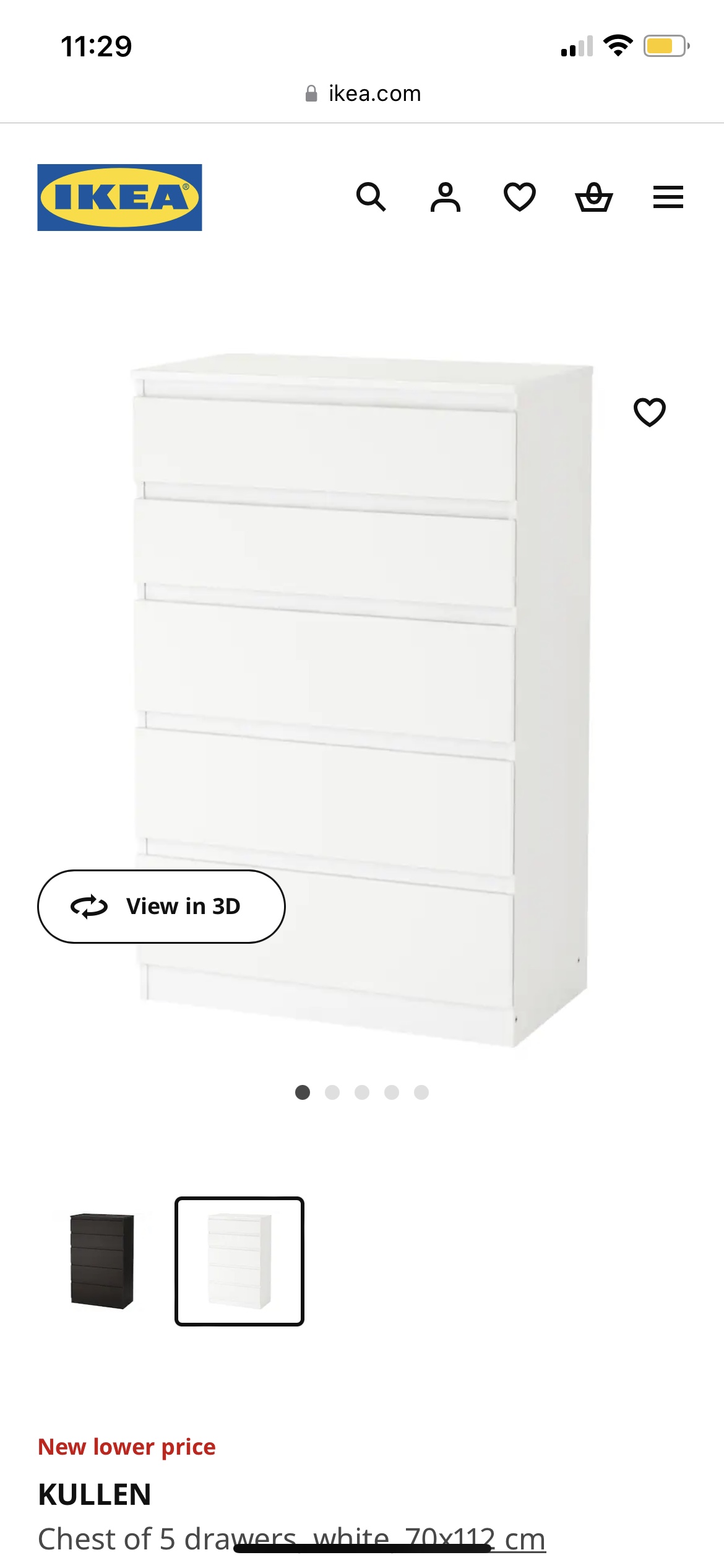 IKEA KULLEN Chest of Drawers