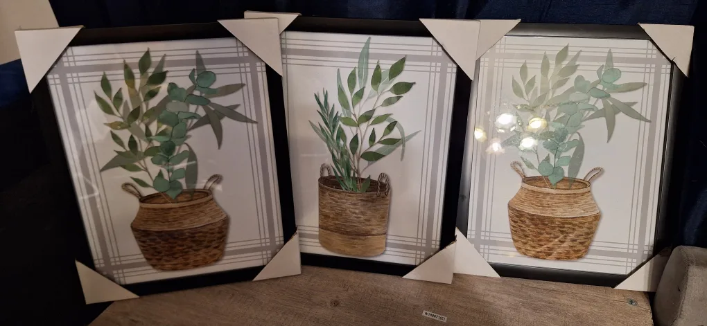 Framed Greenery Wall Decor thumbnail