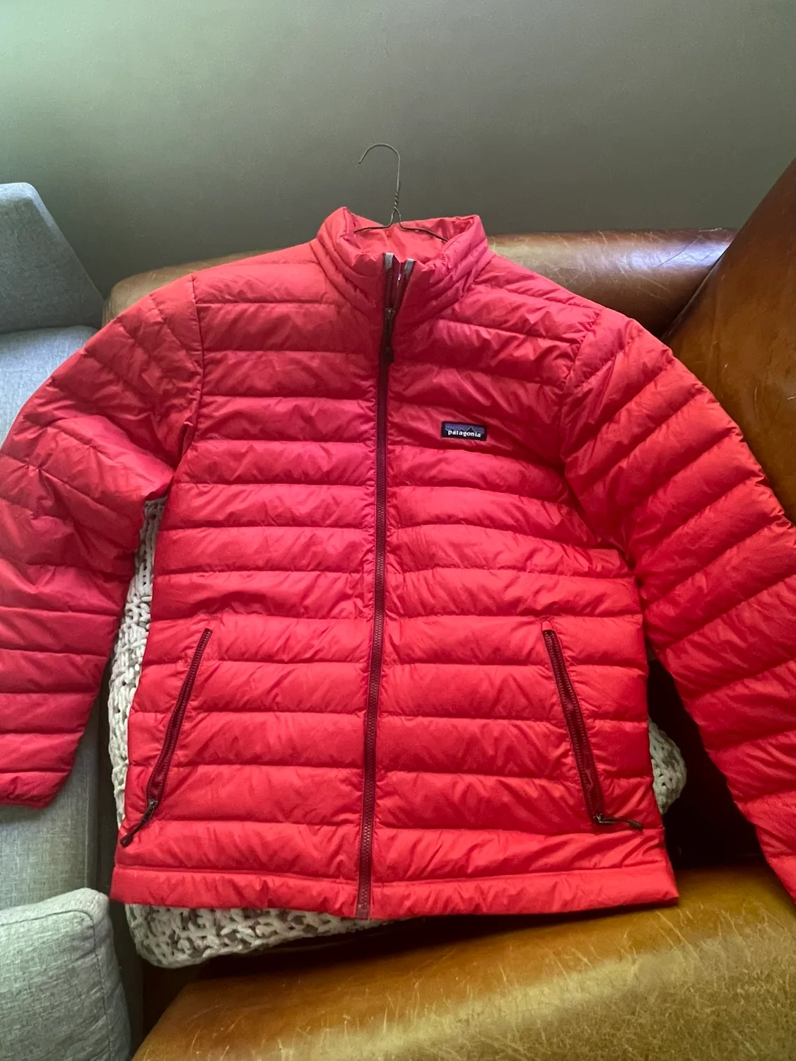 Patagonia Red Down Jacket MENS thumbnail