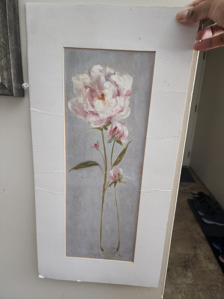 Floral Print Painting- hard paper 🧡