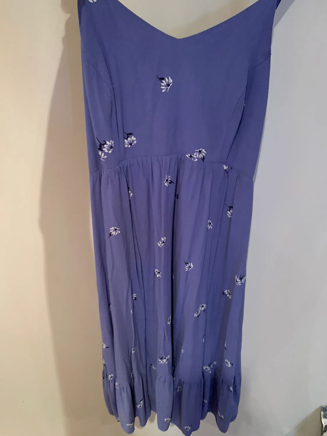 Purple Floral Midi Dress thumbnail