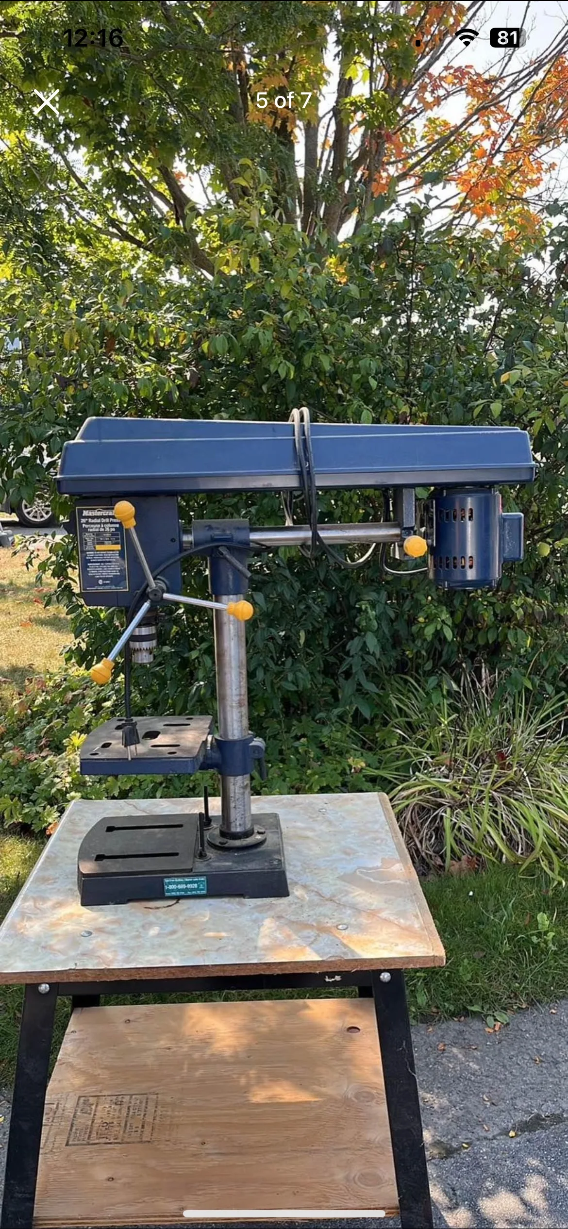 Mastercraft 26” Drill Press image indicator(5)