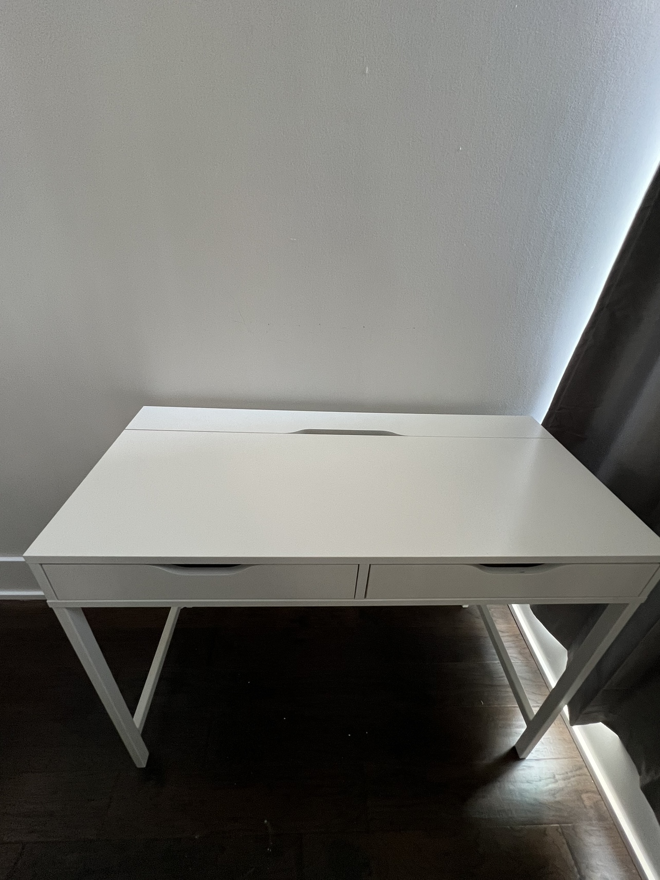 White Desk with 2 Drawers (IKEA)