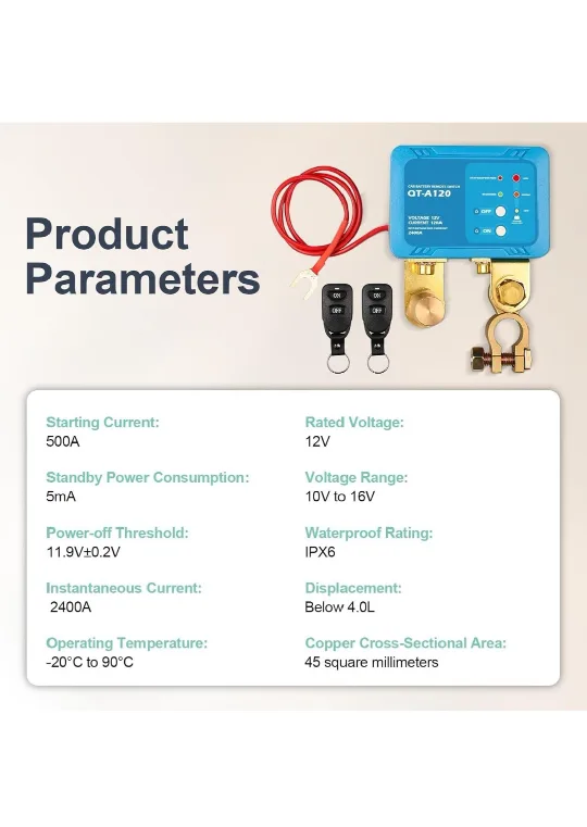 Car Battery Remote Switch image indicator(6)