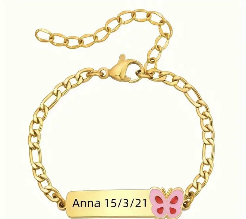Customised stainless steel Bracelet for kids