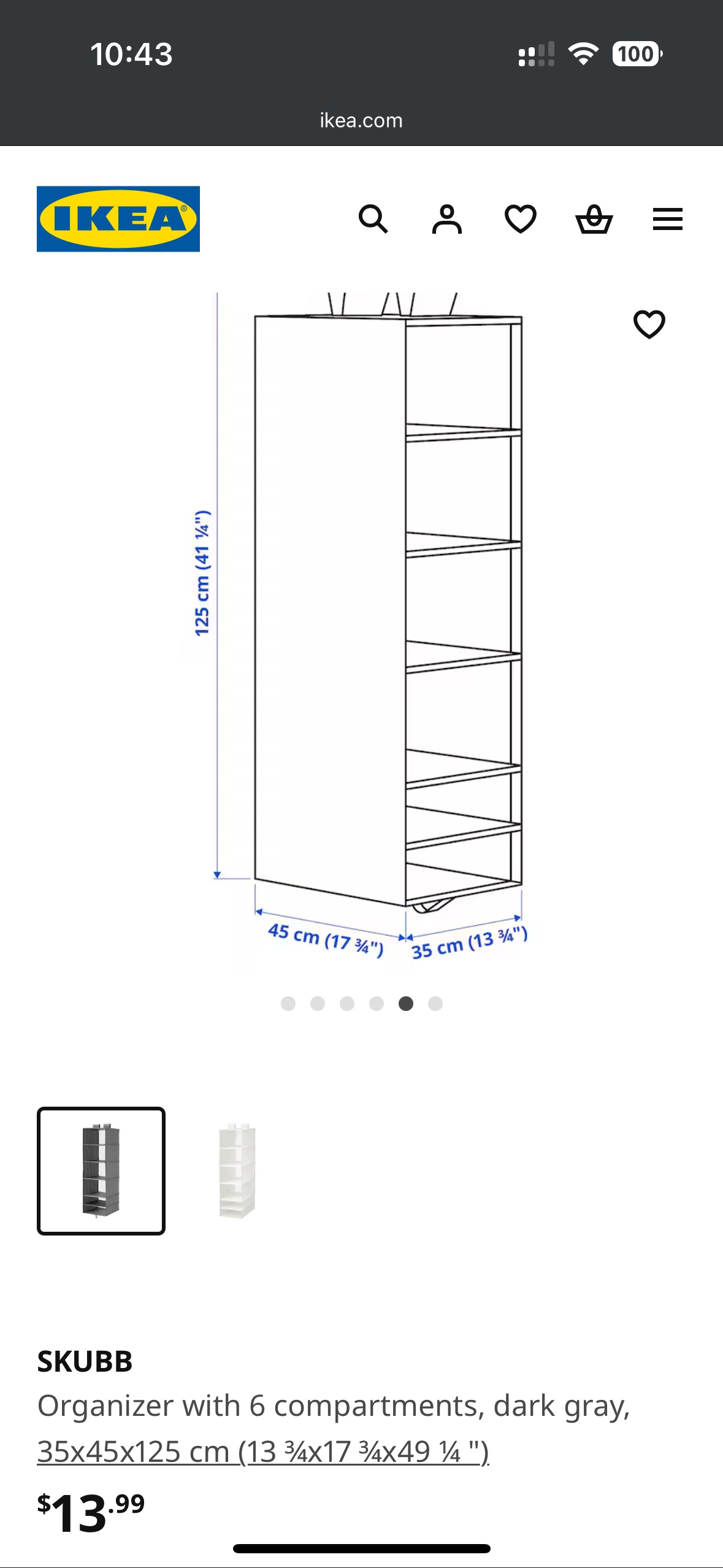 IKEA SKUBB Closet Organizer + no brand organizer - photo 3