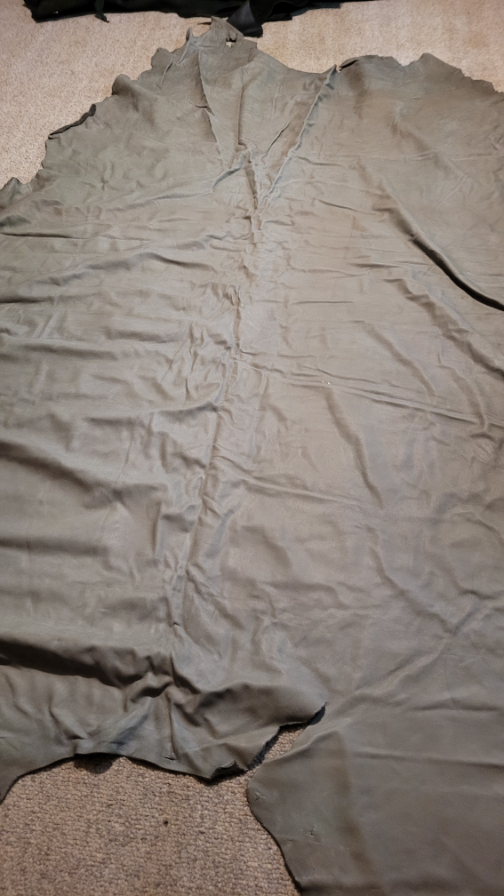 Grey  - 55.4 sq feet high grade leather hide - photo 4
