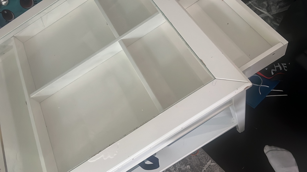 Ikea White Coffee Table with Storage - photo 3