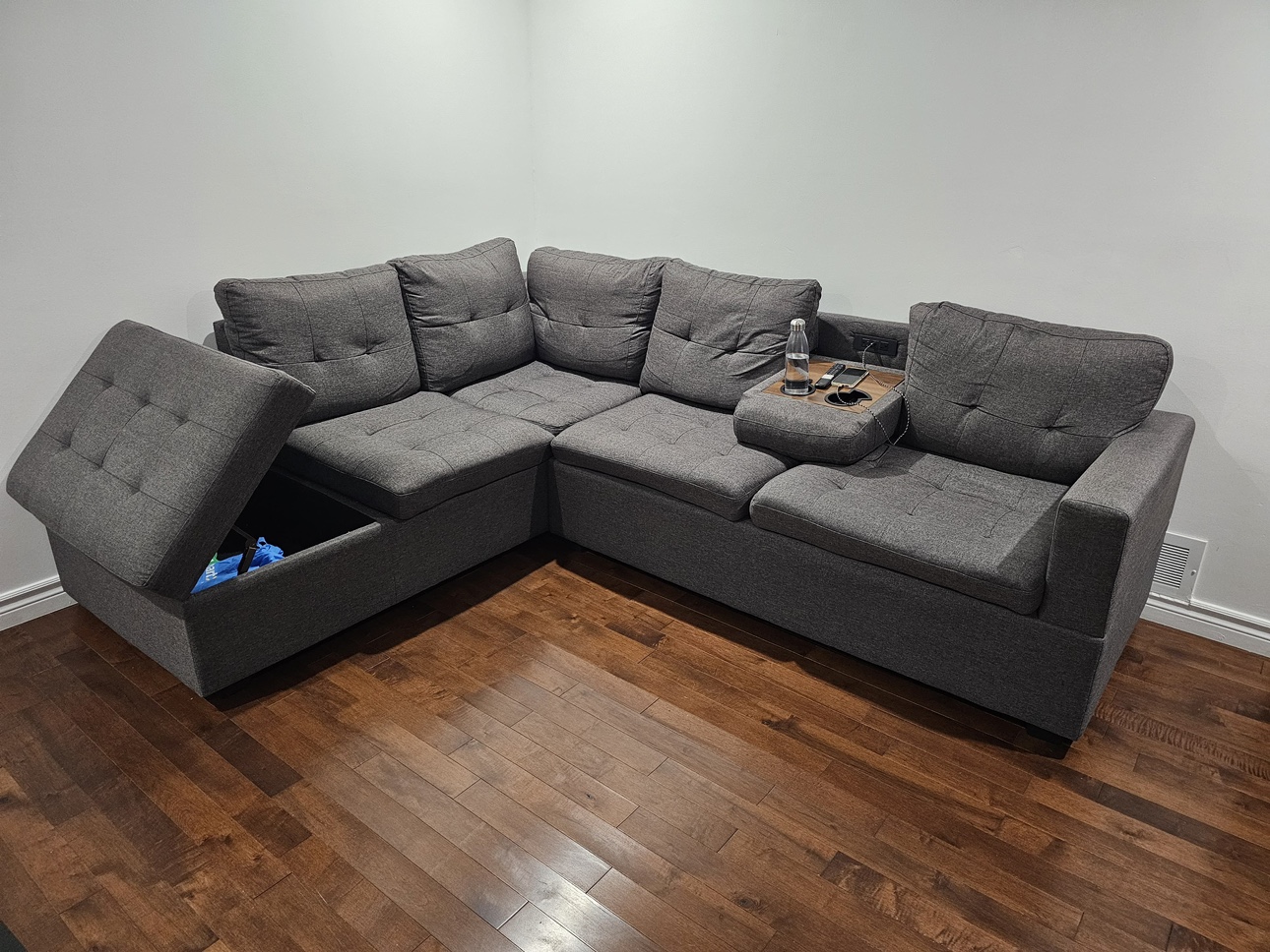 Grey Sectional Sofa - photo 3
