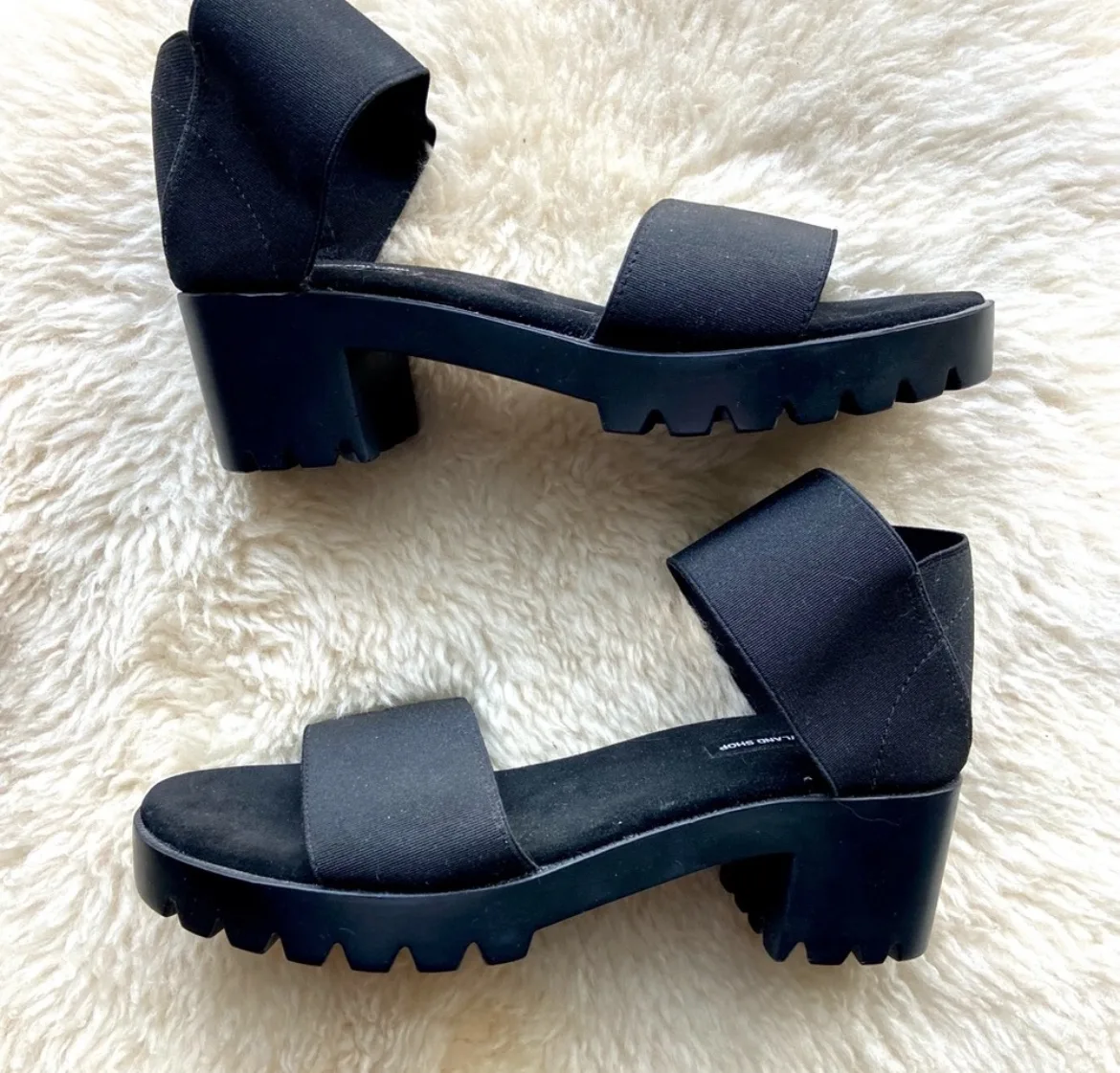 James Rowland Black Platform Heeled Sandals image indicator(3)