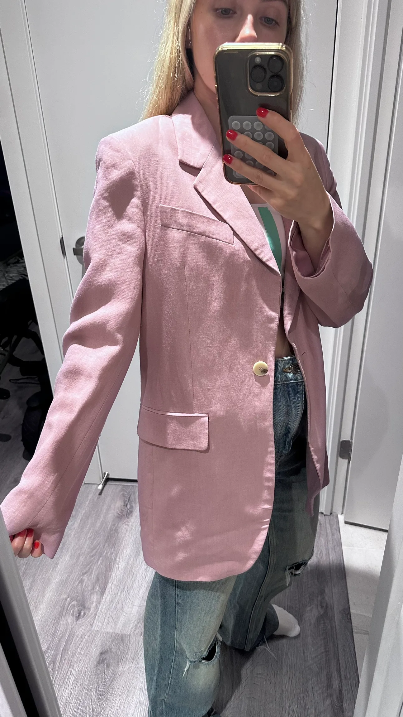 Zara Pink Blazer image indicator(2)