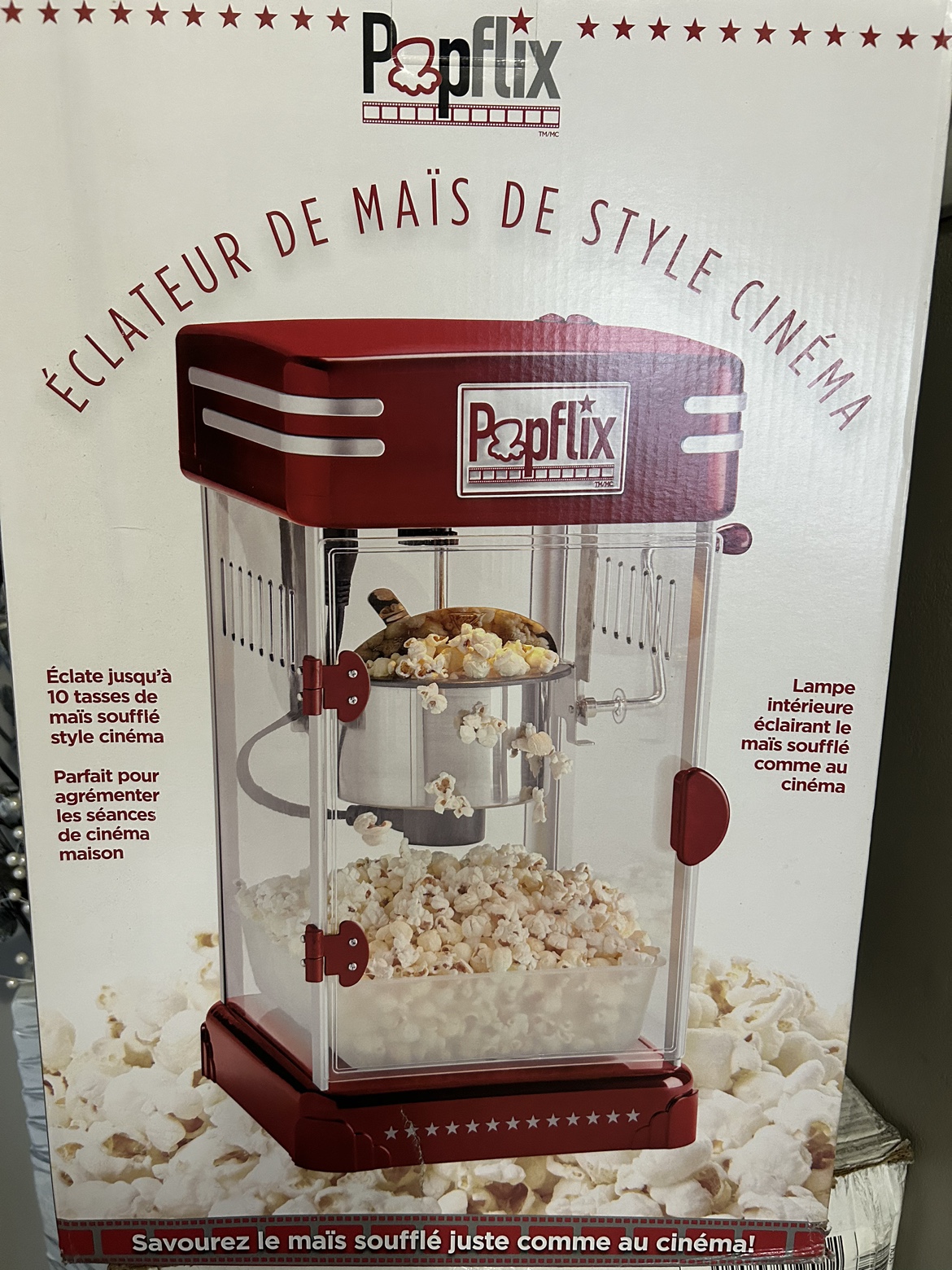 Popflix Cinema-Style Kettle Popcorn Popper
