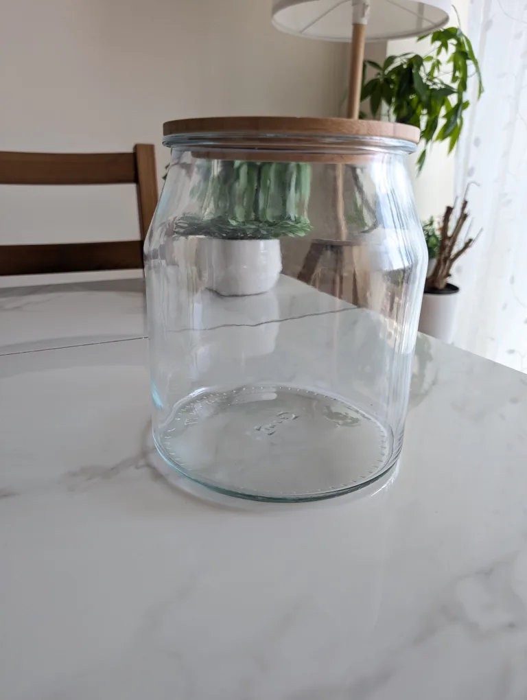Glass Jar with Wooden Lid thumbnail