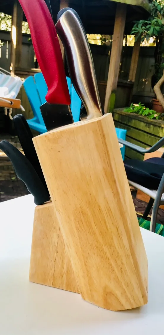Wooden Knife Block 🧡 image indicator(3)