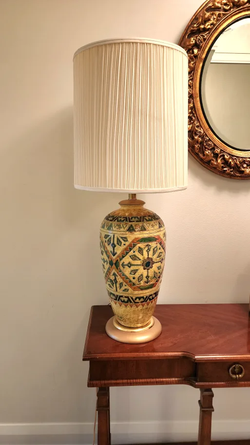 Ornate Ceramic Table Lamp thumbnail