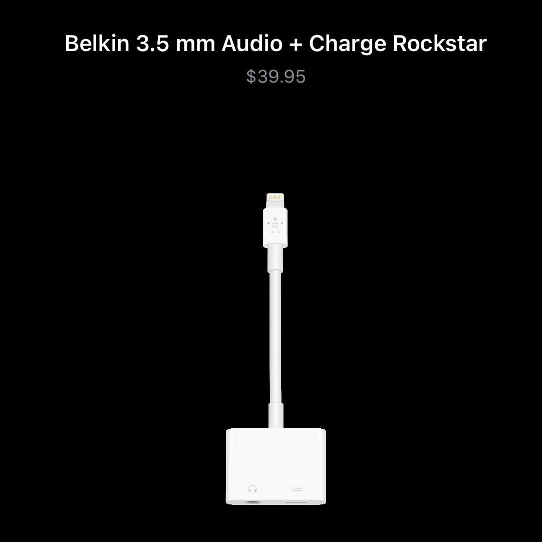 Belkin 3.5 mm Audio + Charge for iPhone - photo 3