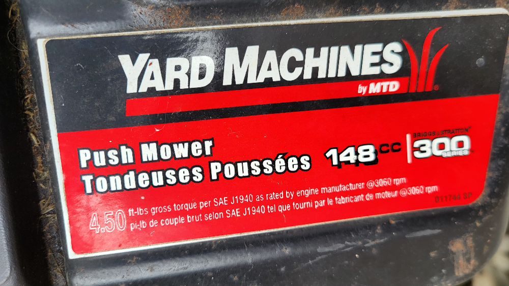 Yard Machines Push Mower