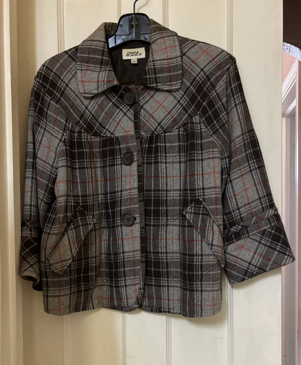 Costa Blanca Plaid Jacket🧡 thumbnail