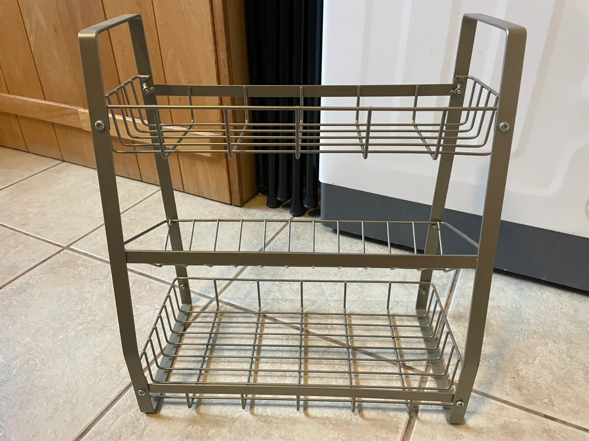 Three Tiered Metal Shelf thumbnail
