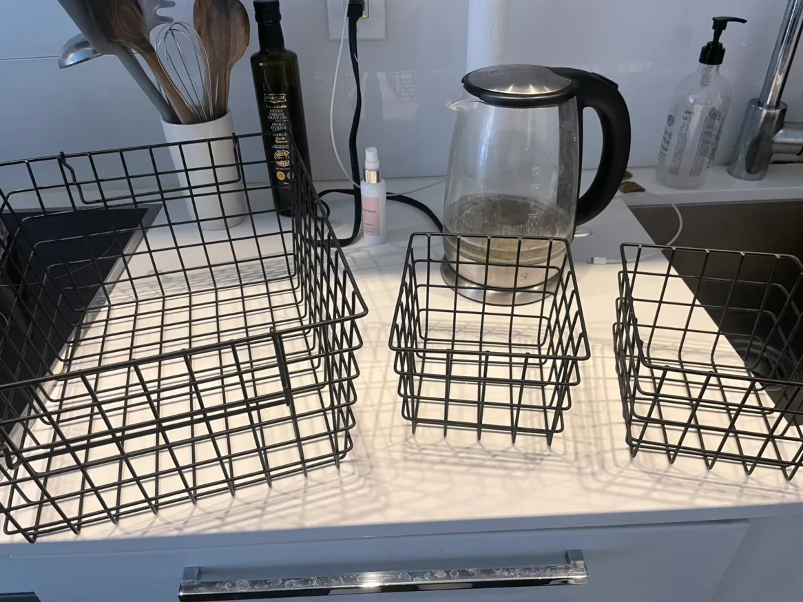 H&M Black Wire Storage Baskets thumbnail